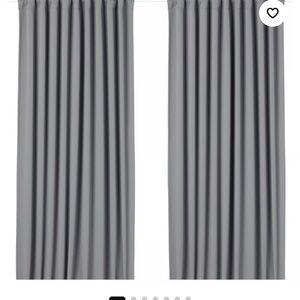 Ikea Gray Blackout Curtain Panel - Home Accents
